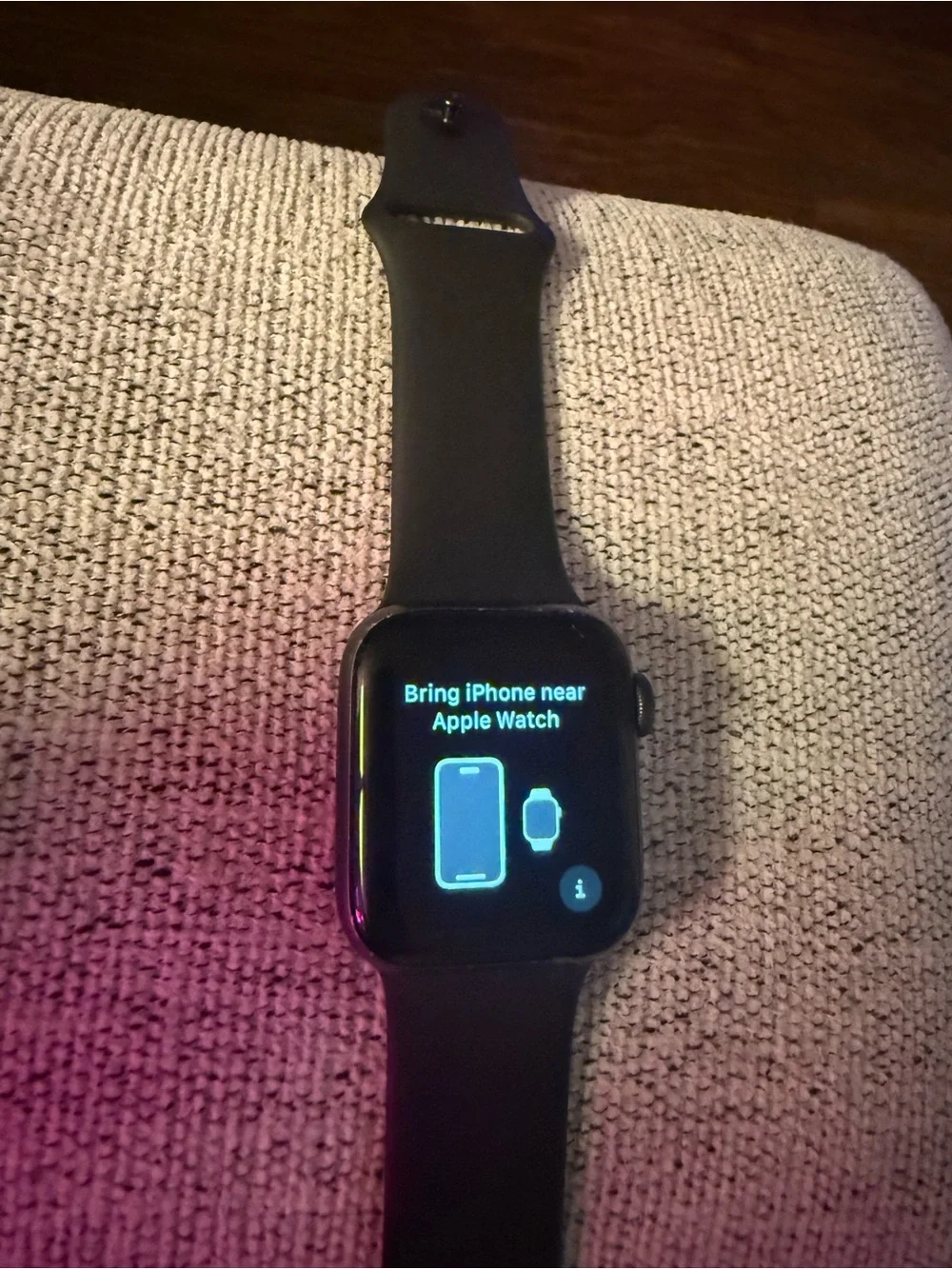 Apple Watch Series 5 with Black Sport Band